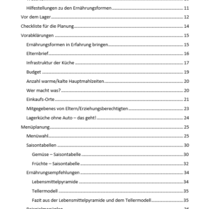 Das Lagerkochbuch «Schullager, Ferienlager, Sportlager – Planungshilfen, Ernährungsformen und Rezepte»